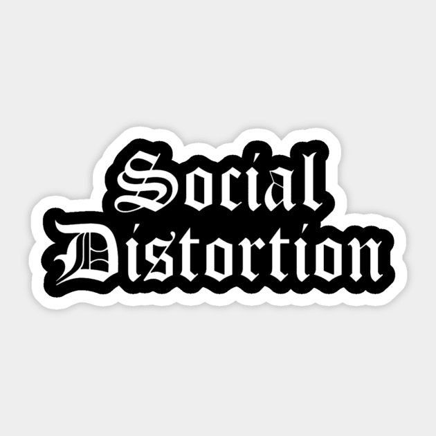 Social Distortion  19 Sticker by Bone Perez